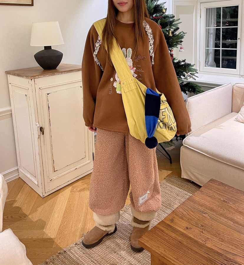 BOUTIQUE-L東大門㊣直郵女士新品時尚職業25秋冬推薦衛衣兔子BOUTIQUE-L衛衣