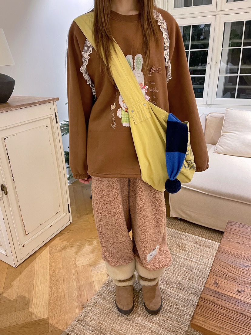 BOUTIQUE-L東大門㊣直郵女士新品時尚職業25秋冬推薦衛衣兔子BOUTIQUE-L衛衣