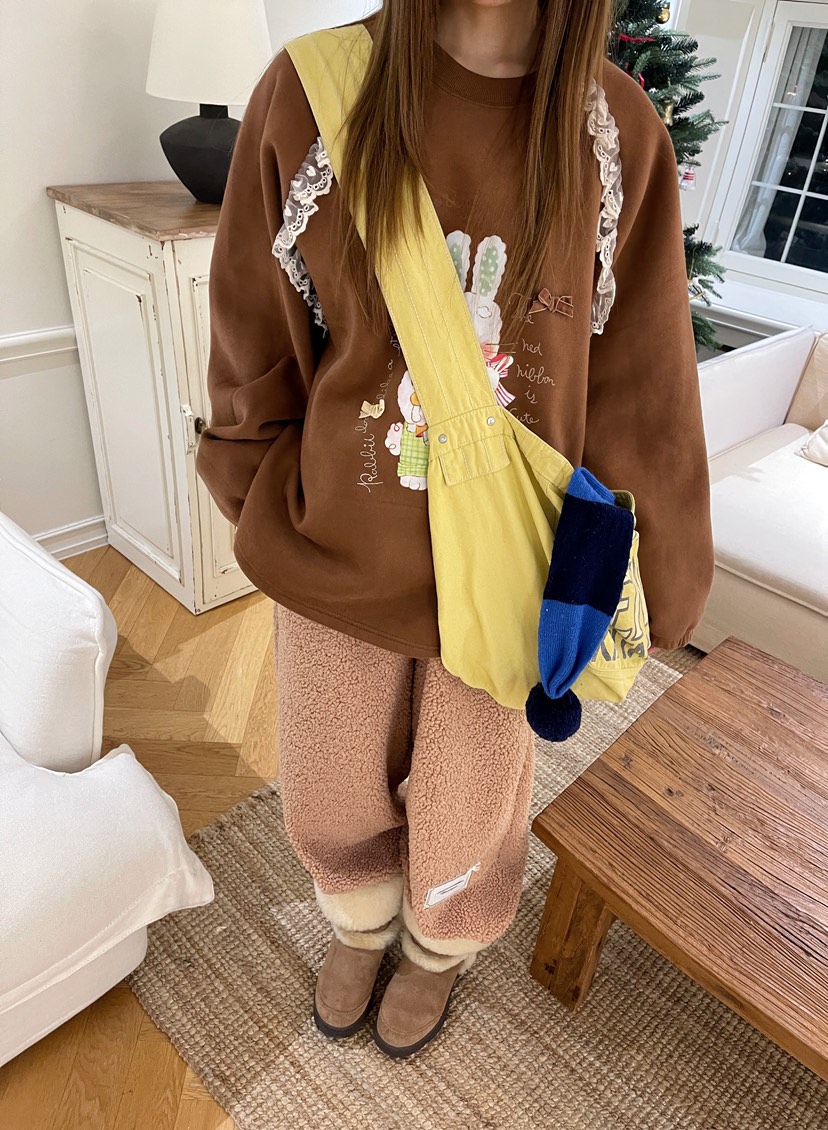 BOUTIQUE-L東大門㊣直郵女士新品時尚職業25秋冬推薦衛衣兔子BOUTIQUE-L衛衣