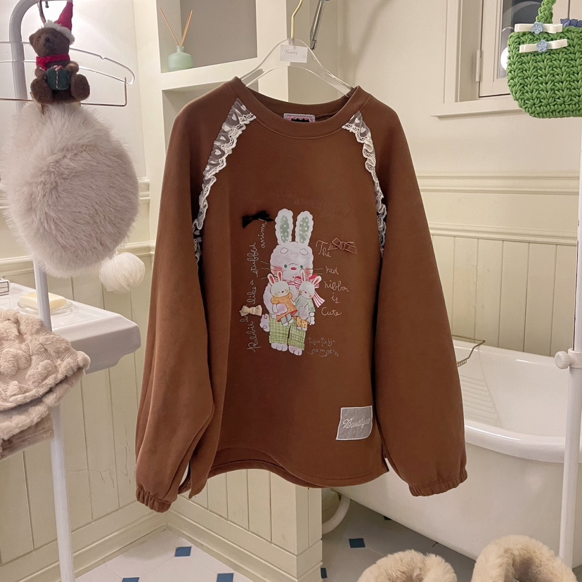 BOUTIQUE-L東大門㊣直郵女士新品時尚職業25秋冬推薦衛衣兔子BOUTIQUE-L衛衣圖色2