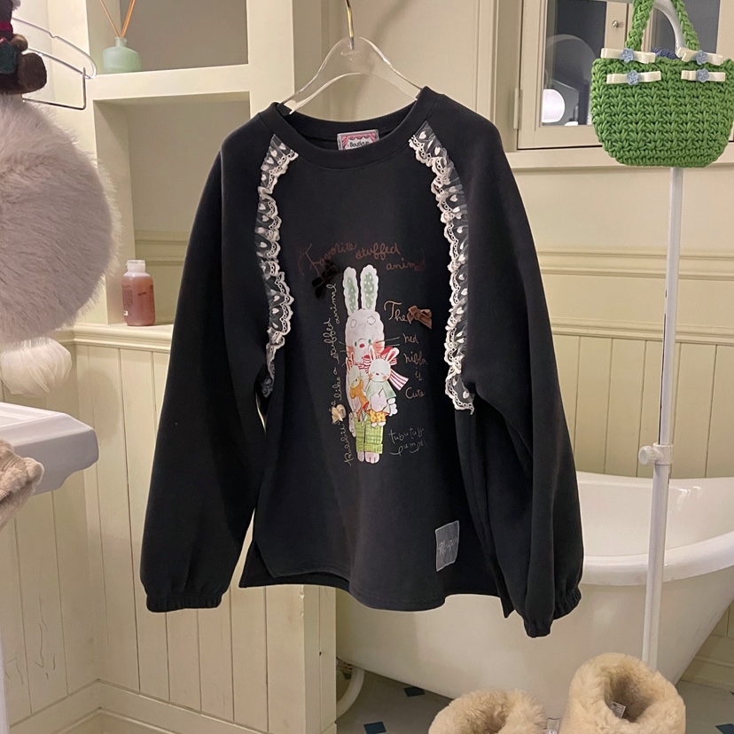 BOUTIQUE-L東大門㊣直郵女士新品時尚職業25秋冬推薦衛衣兔子BOUTIQUE-L衛衣圖色3