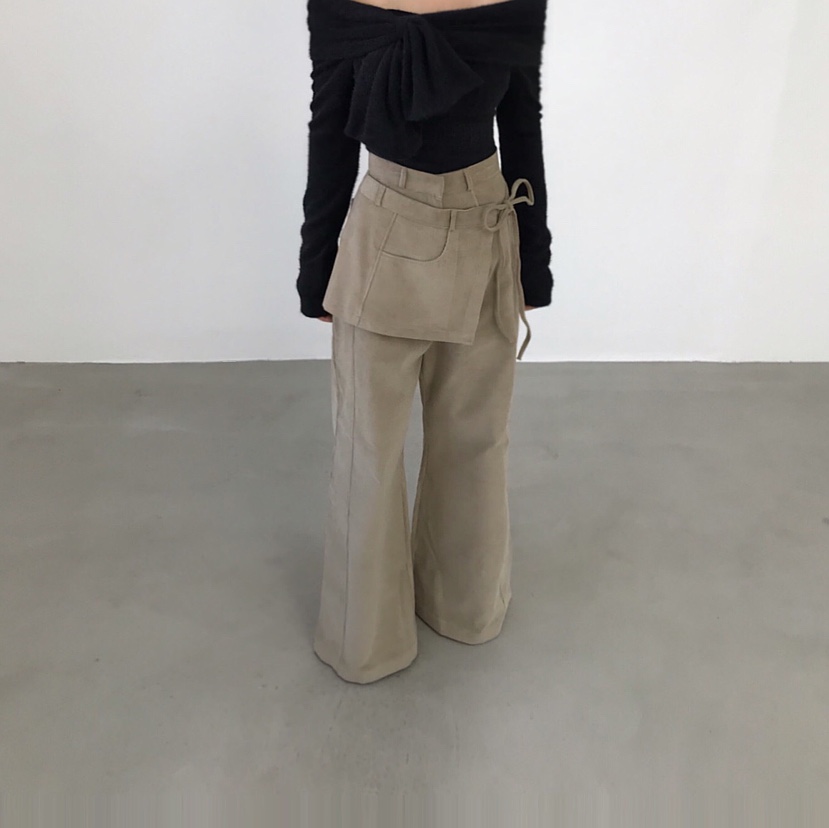 2TWO MOON韓國代購㊣女士新款職業休閑25秋冬休閑褲燈芯絨2TWO MOON休閑褲