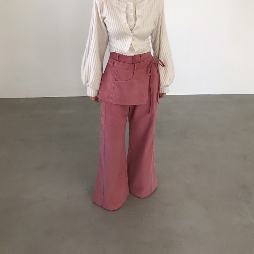 2TWO MOON韓國代購㊣女士新款職業休閑25秋冬休閑褲燈芯絨2TWO MOON休閑褲