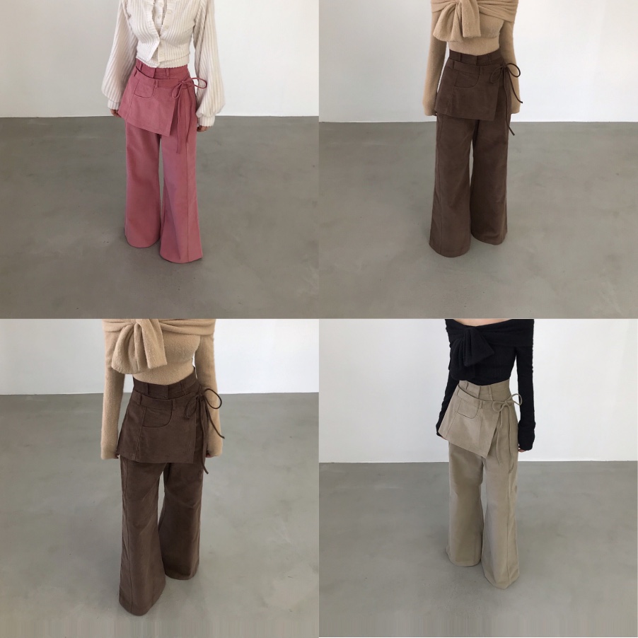 2TWO MOON韓國代購㊣女士新款職業休閑25秋冬休閑褲燈芯絨2TWO MOON休閑褲