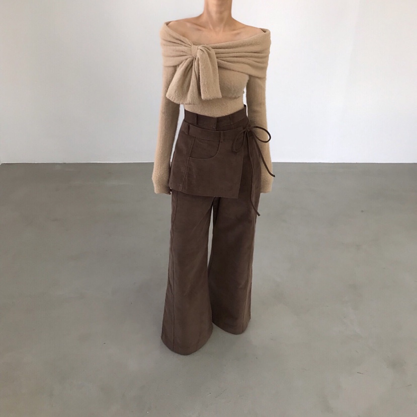 2TWO MOON韓國代購㊣女士新款職業休閑25秋冬休閑褲燈芯絨2TWO MOON休閑褲