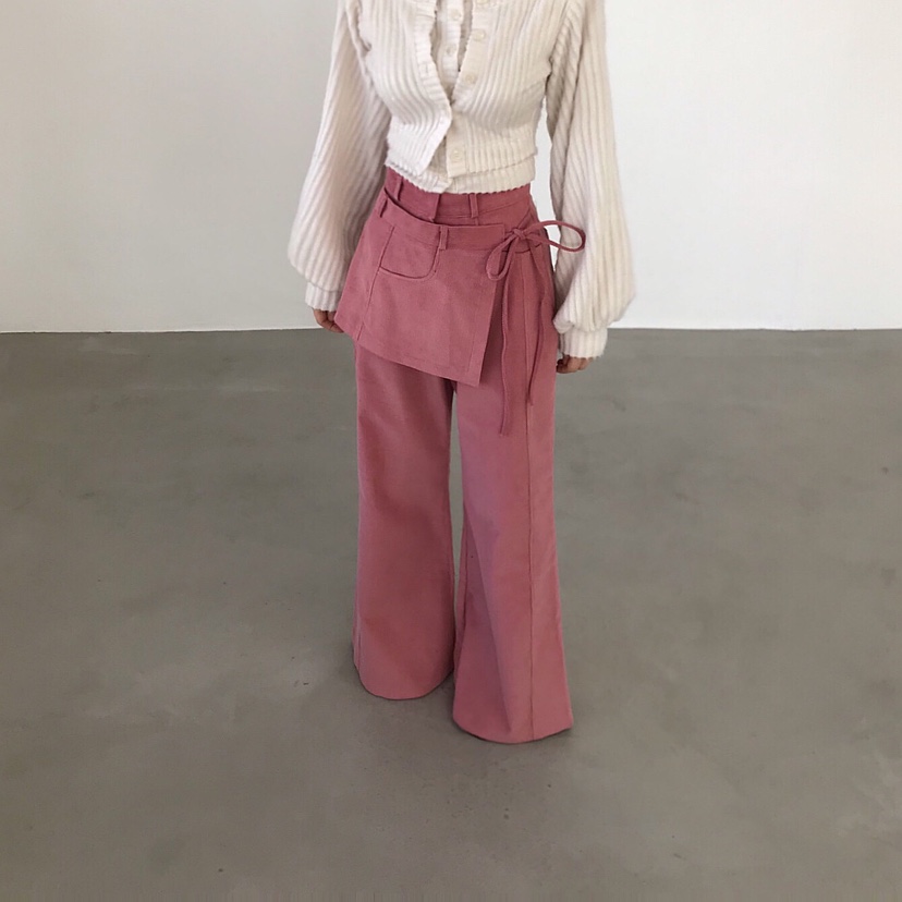 2TWO MOON韓國代購㊣女士新款職業休閑25秋冬休閑褲燈芯絨2TWO MOON休閑褲圖色2