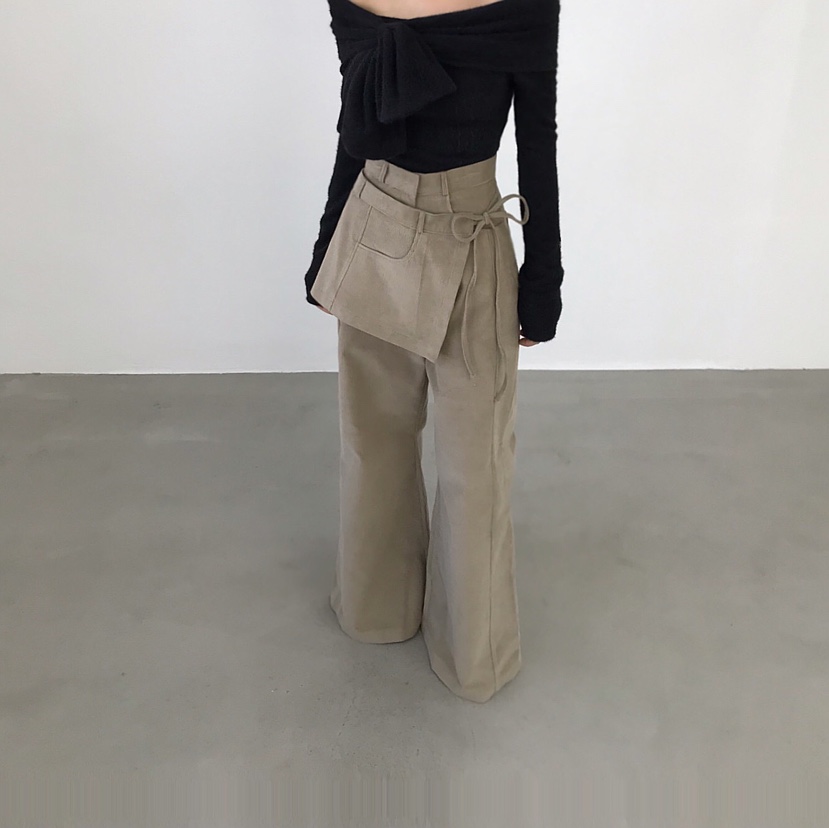 2TWO MOON韓國代購㊣女士新款職業休閑25秋冬休閑褲燈芯絨2TWO MOON休閑褲圖色3