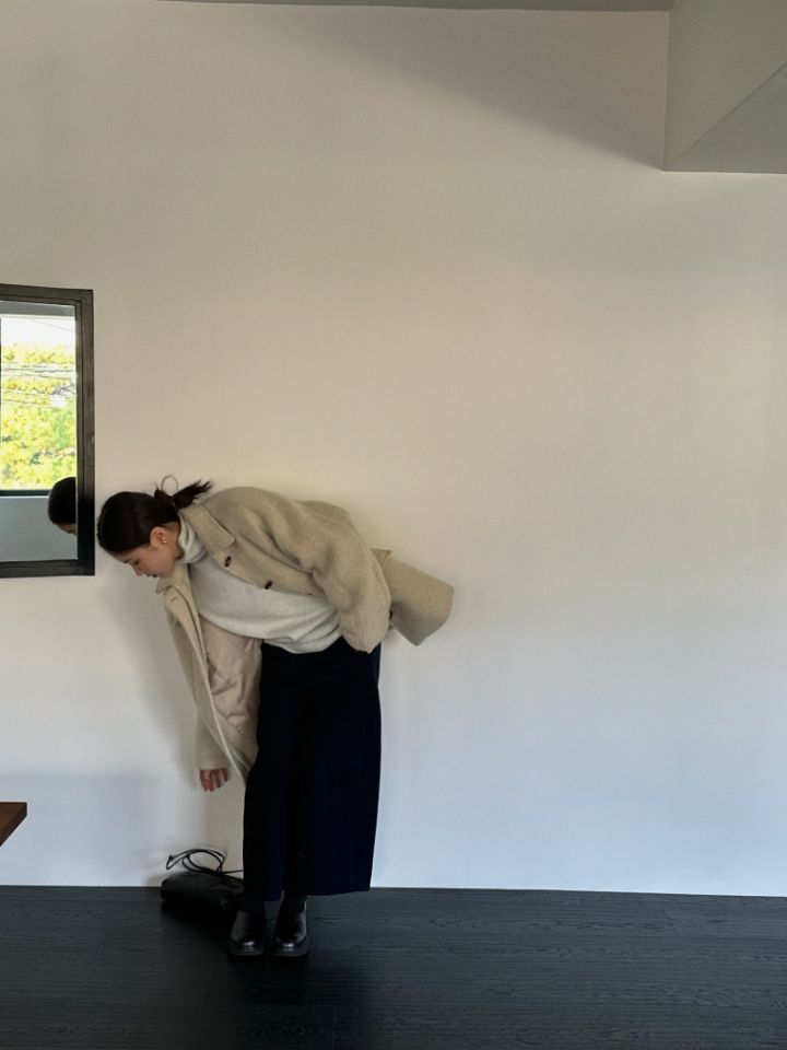 MARE韓國代購㊣女裝新款時尚25秋冬熱賣休閑職業人氣短款大衣MARE短款大衣