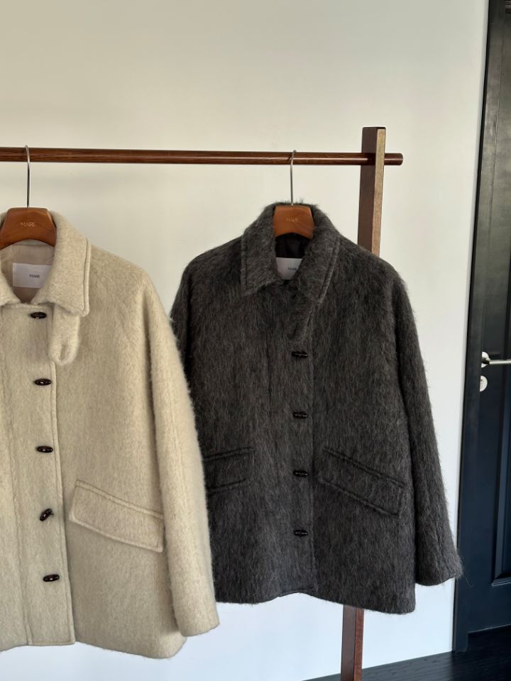 MARE韓國代購㊣女裝新款時尚25秋冬熱賣休閑職業人氣短款大衣MARE短款大衣