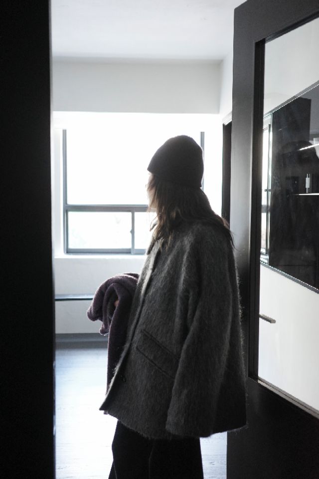 MARE韓國代購㊣女裝新款時尚25秋冬熱賣休閑職業人氣短款大衣MARE短款大衣