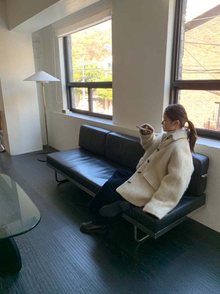 MARE韓國代購㊣女裝新款時尚25秋冬熱賣休閑職業人氣短款大衣MARE短款大衣