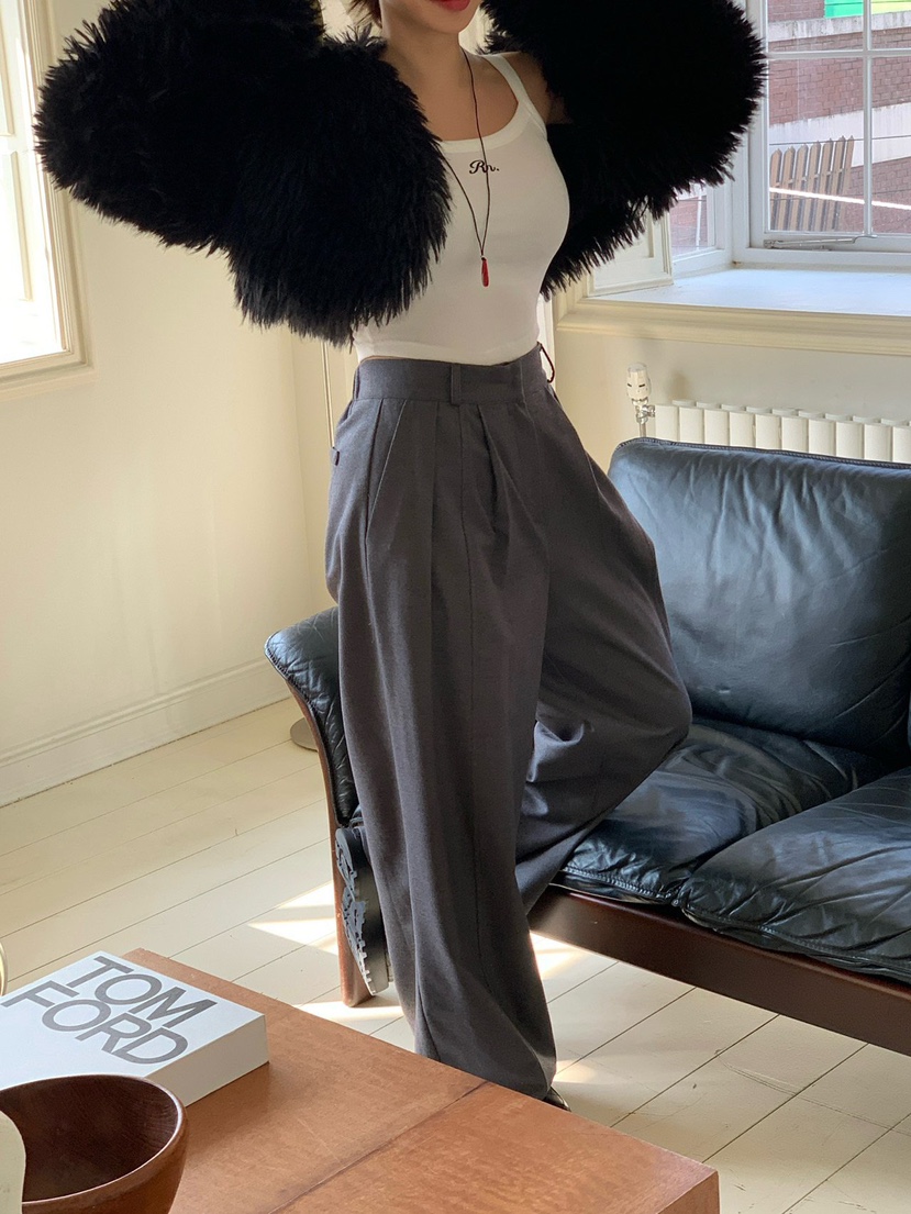 REVE CITE-L東大門㊣實拍女士新品職業休閑時尚人氣休閑褲REVE CITE休閑褲