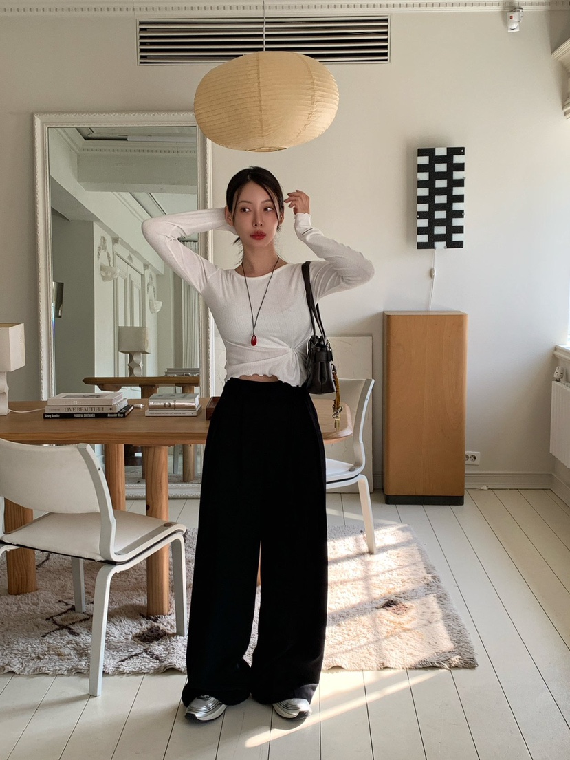 REVE CITE-L東大門㊣實拍女士新品職業休閑時尚人氣休閑褲REVE CITE休閑褲