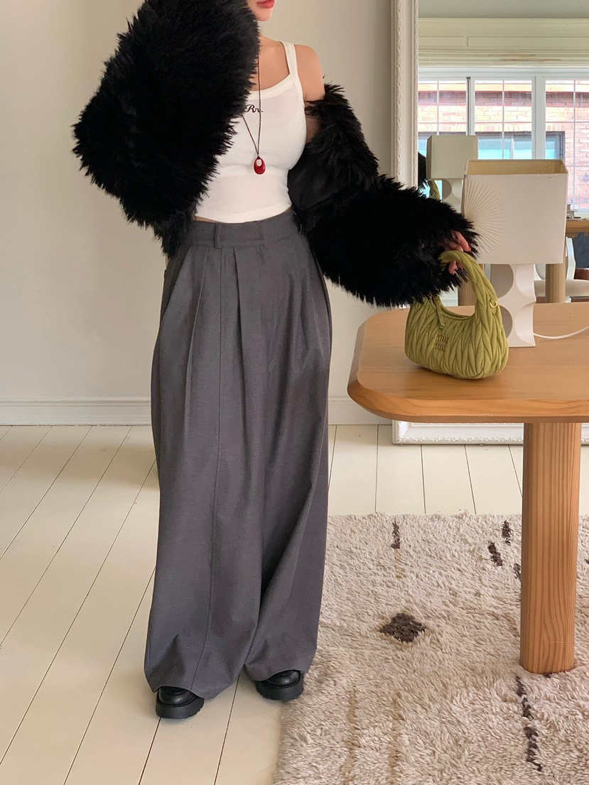 REVE CITE-L東大門㊣實拍女士新品職業休閑時尚人氣休閑褲REVE CITE休閑褲圖色1