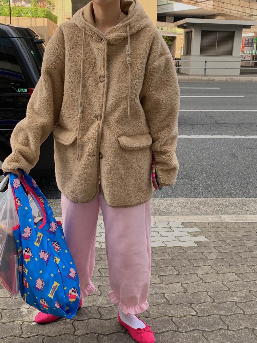 TOLL東大門㊣實拍女士新品人氣25秋冬推薦休閑褲荷葉邊抓絨TOLL休閑褲