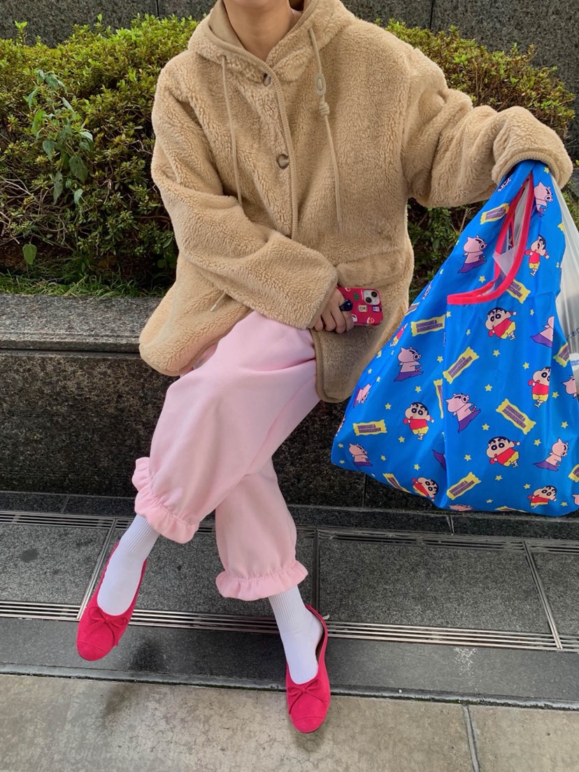 TOLL東大門㊣實拍女士新品人氣25秋冬推薦休閑褲荷葉邊抓絨TOLL休閑褲