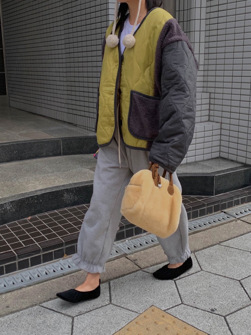 TOLL東大門㊣實拍女士新品人氣25秋冬推薦休閑褲荷葉邊抓絨TOLL休閑褲