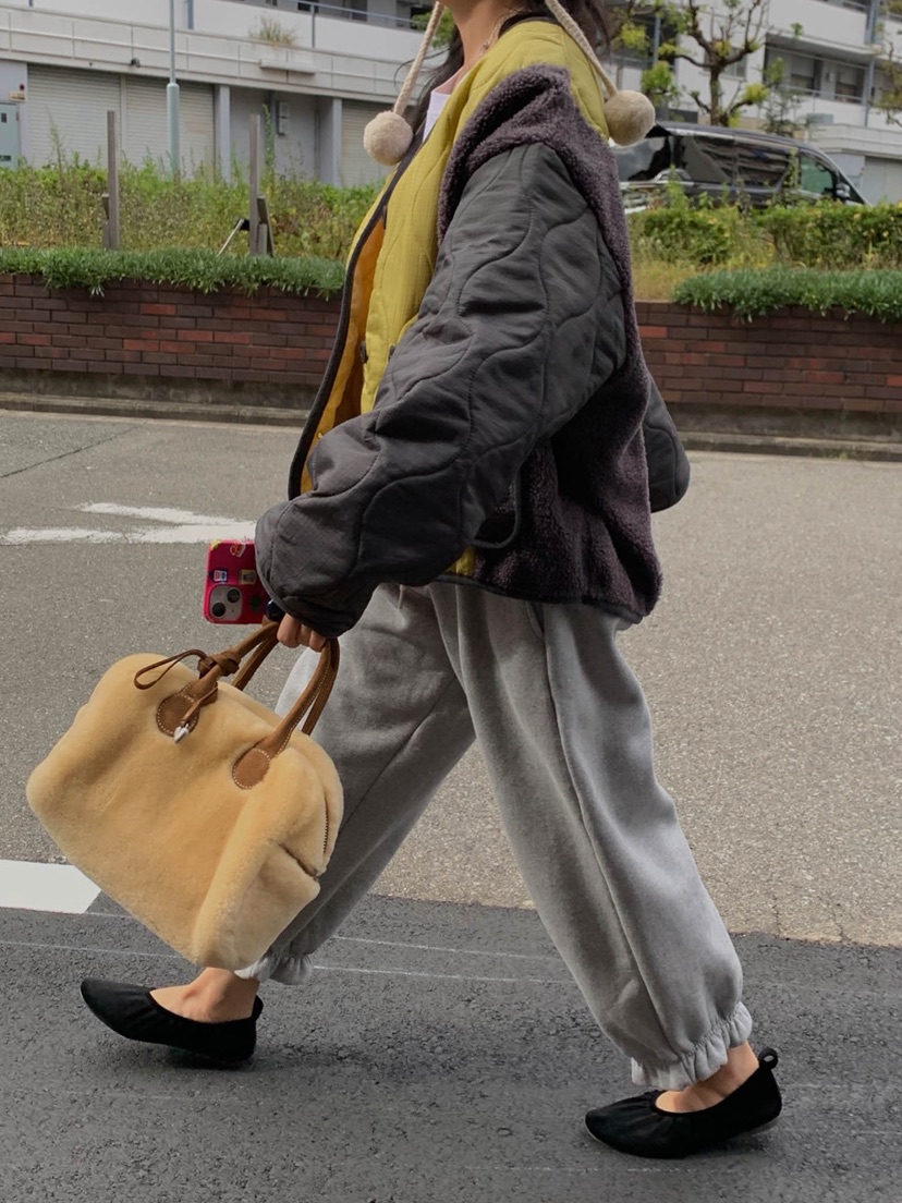 TOLL東大門㊣實拍女士新品人氣25秋冬推薦休閑褲荷葉邊抓絨TOLL休閑褲