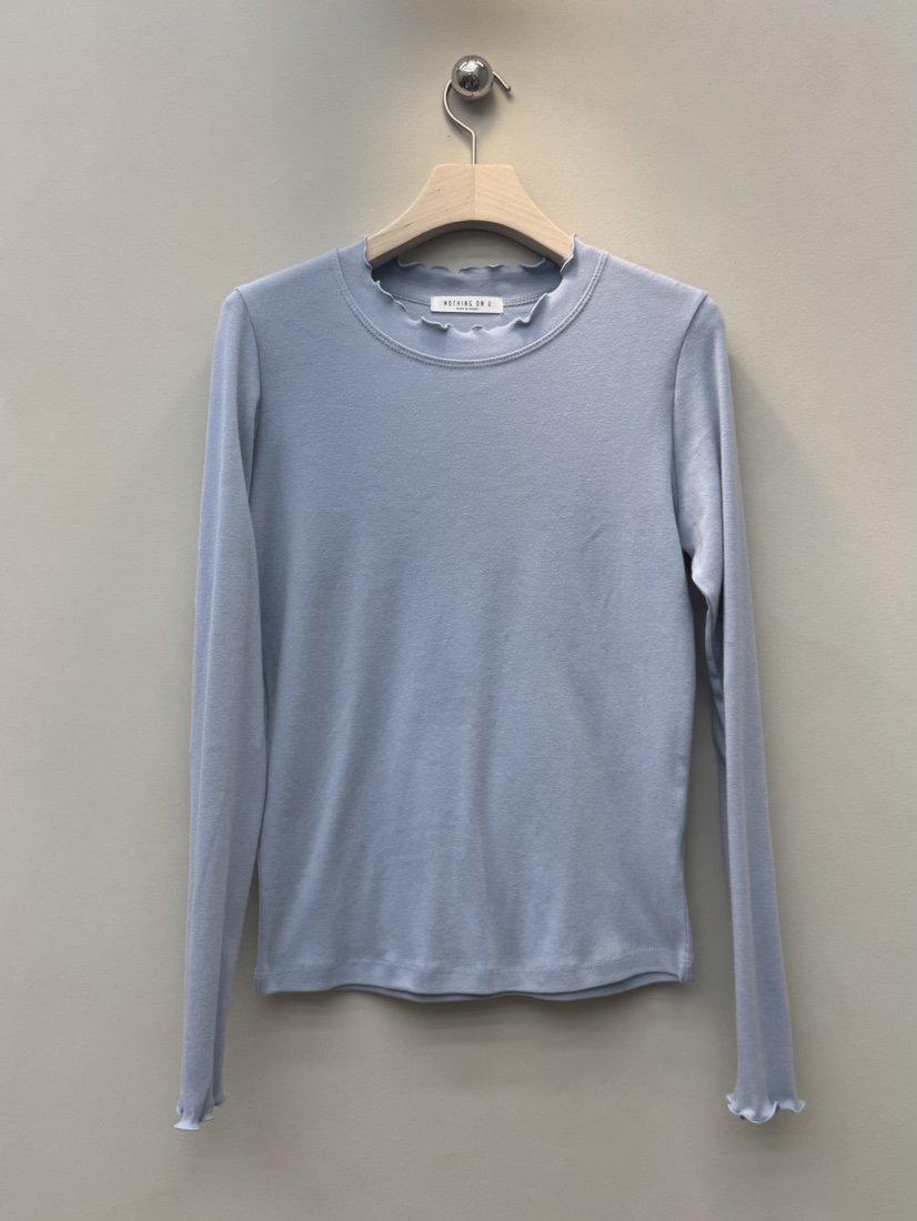 NOTHING東大門㊣代購女士新品職業人氣25秋冬推薦休閑長袖T恤NOTHING長袖T恤圖色2