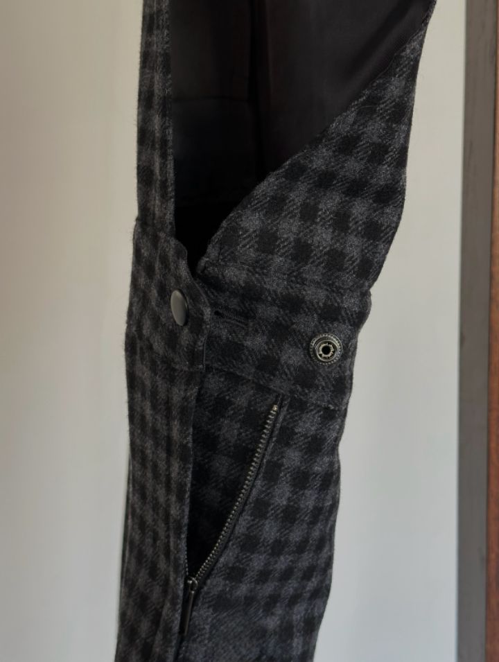 MARE韓國代購㊣女裝新品25秋冬時尚連衣裙不含內搭V領羊毛格紋MARE連衣裙