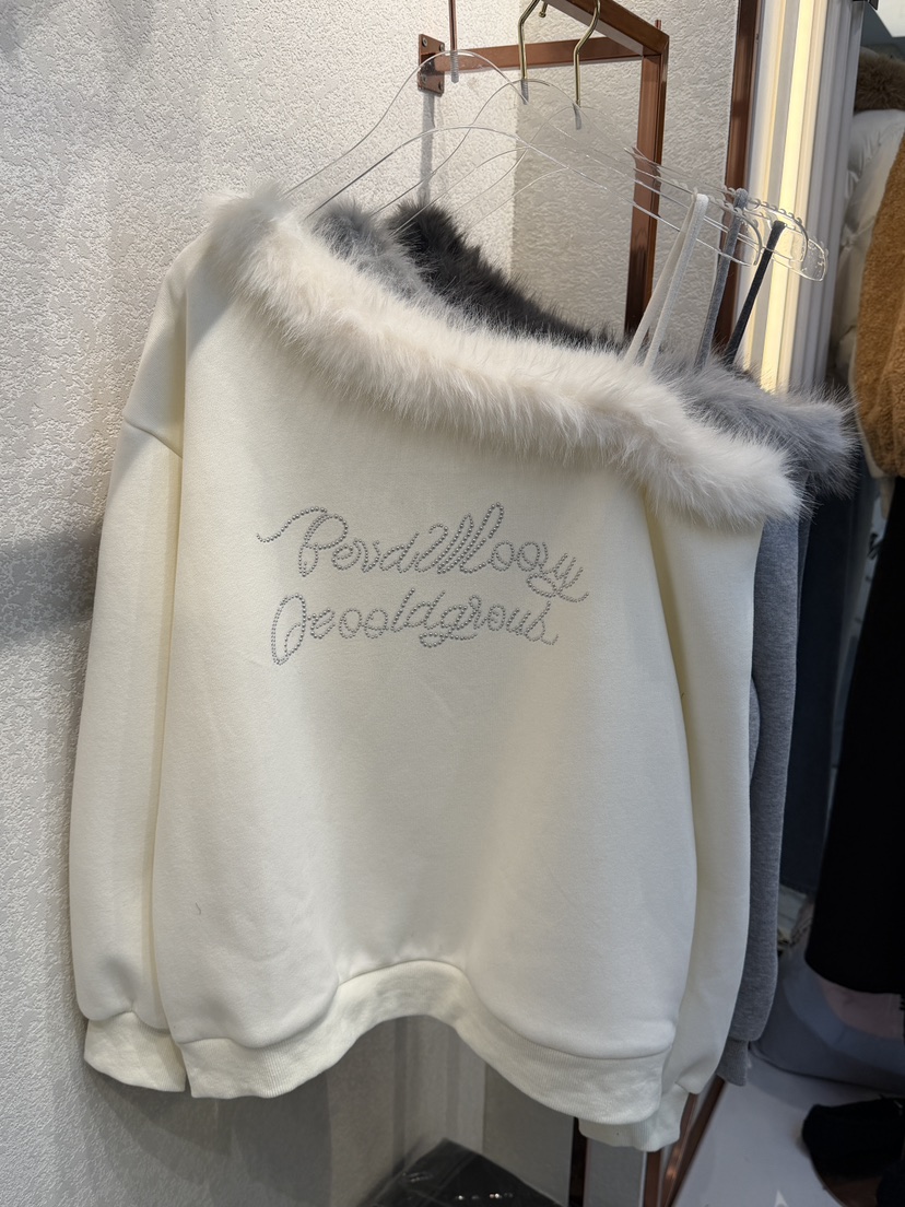 SYMBOL東大門㊣實拍女裝新款人氣熱賣真品推薦時尚衛衣貂皮SYMBOL衛衣圖色2