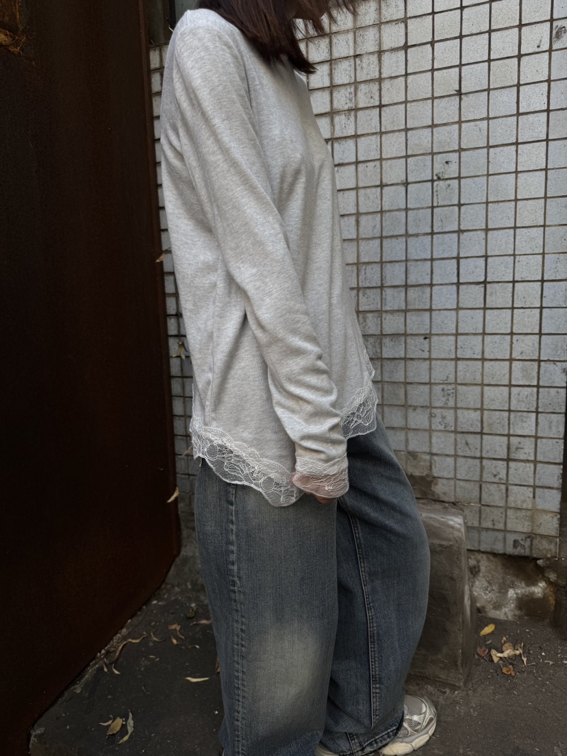 FRANC—L東大門㊣實拍女裝新款職業真品休閑推薦長袖T恤羊毛FRANC長袖T恤