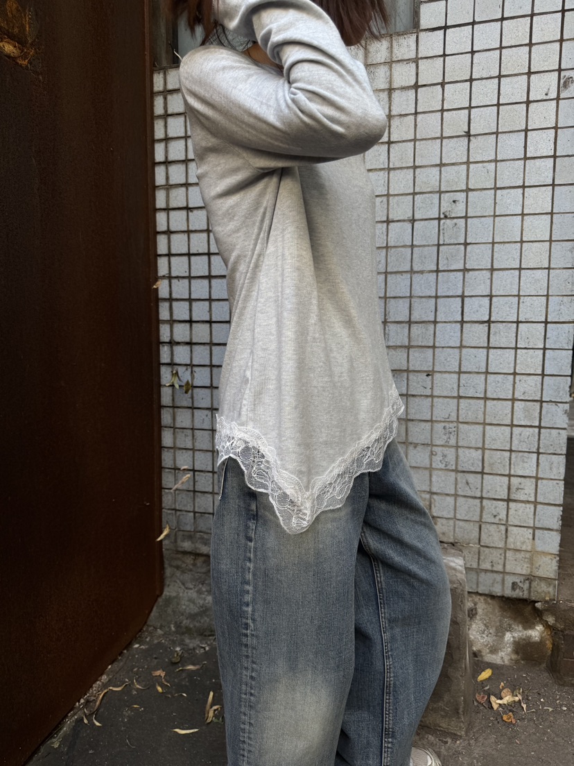 FRANC—L東大門㊣實拍女裝新款職業真品休閑推薦長袖T恤羊毛FRANC長袖T恤