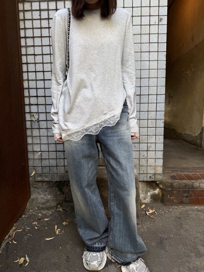 FRANC—L東大門㊣實拍女裝新款職業真品休閑推薦長袖T恤羊毛FRANC長袖T恤