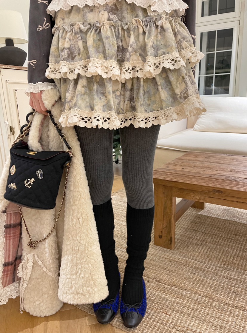 BOUTIQUE-L韓國直郵㊣女裝新品人氣25秋冬休閑真品時尚短裙BOUTIQUE-L短裙