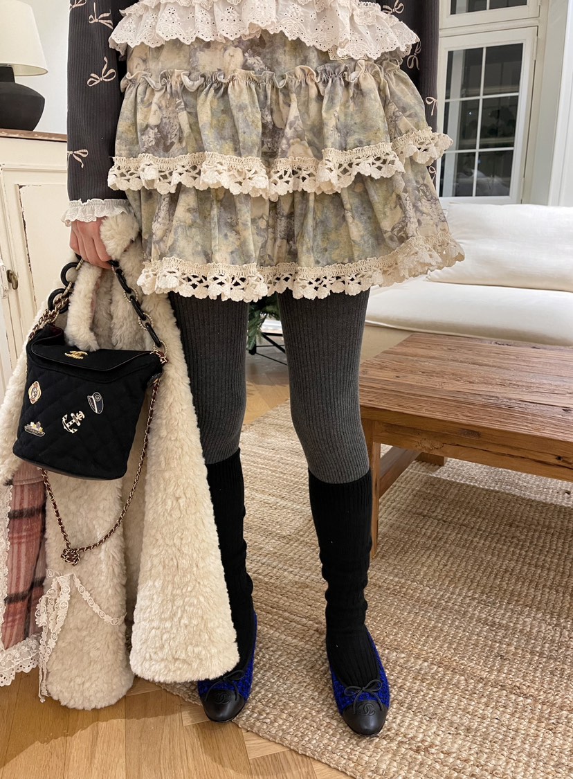 BOUTIQUE-L韓國直郵㊣女裝新品人氣25秋冬休閑真品時尚短裙BOUTIQUE-L短裙