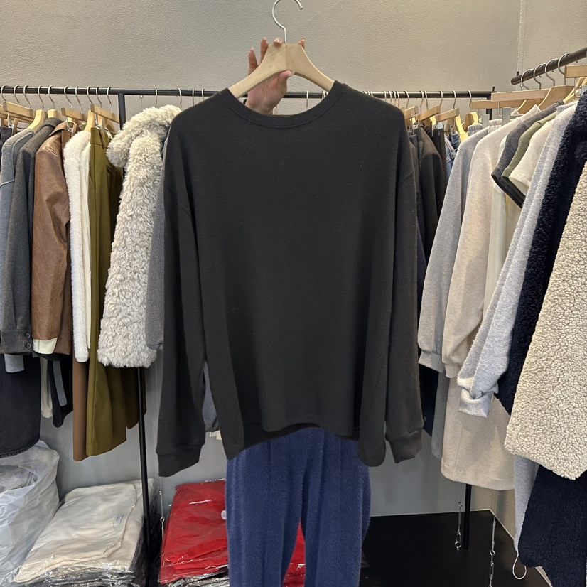 FLAMME TOIT東大門㊣實拍女士新品職業熱賣推薦休閑長袖T恤FLAMME TOIT長袖T恤圖色2