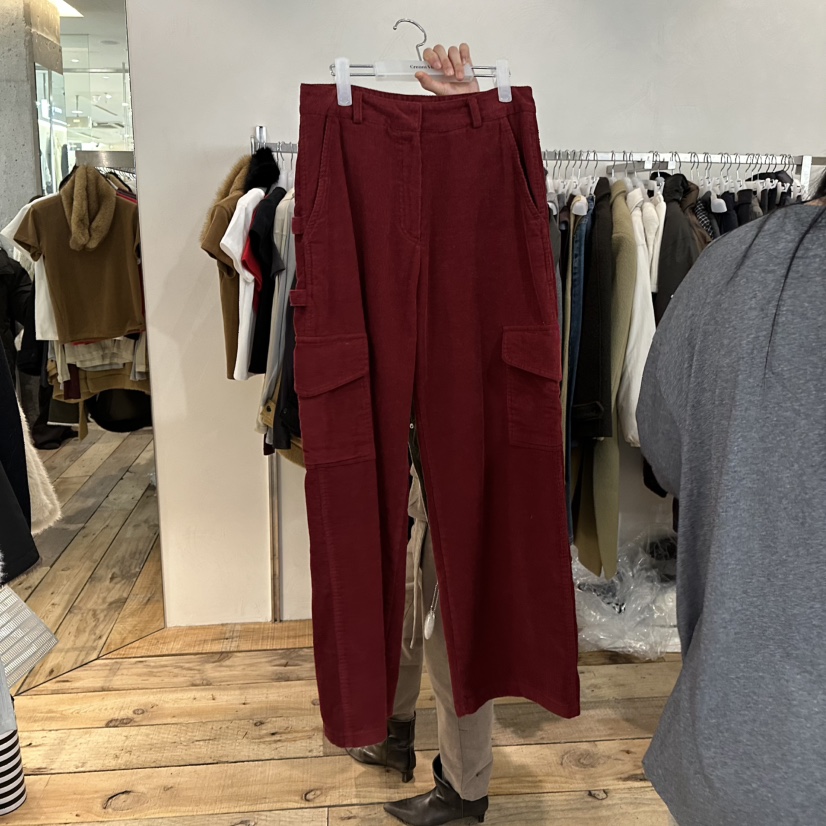 CREAM VILLA韓國直郵㊣女裝新品職業休閑褲燈芯絨CREAMVILLA休閑褲圖色2