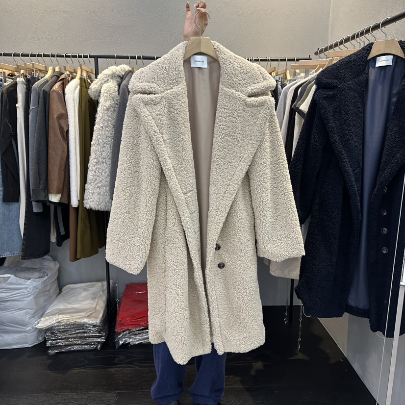 FLAMME TOIT東大門㊣代購女士新款休閑推薦熱賣中長款大衣FLAMME TOIT中長款大衣圖色1