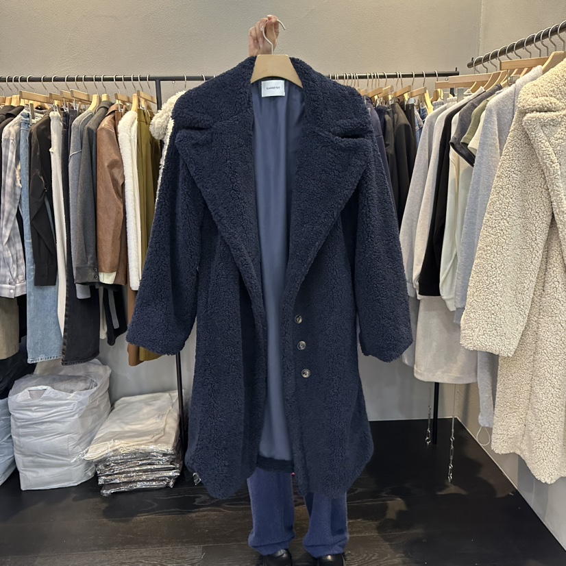 FLAMME TOIT東大門㊣代購女士新款休閑推薦熱賣中長款大衣FLAMME TOIT中長款大衣圖色2