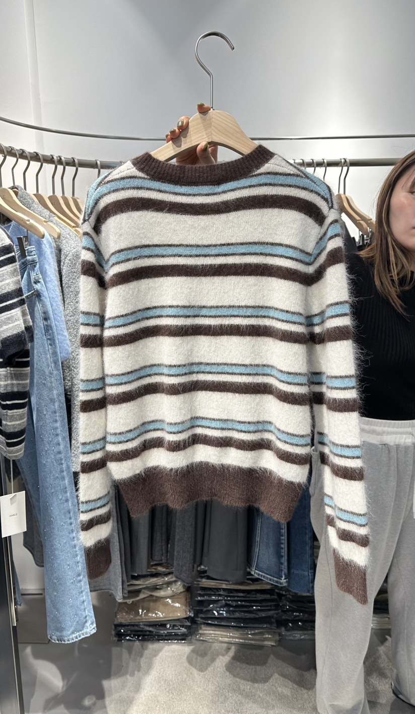 HABLE東大門㊣直郵女裝新款人氣熱賣時尚25秋冬推薦針織衫開衫HABLE針織衫