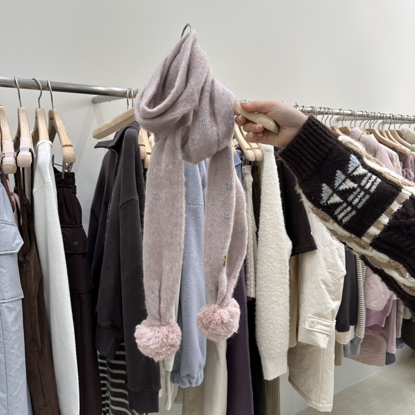 OURMOMENT東大門㊣直郵女士新品25秋冬休閑推薦熱賣圍巾披肩OURMOMENT圍巾/披肩圖色2