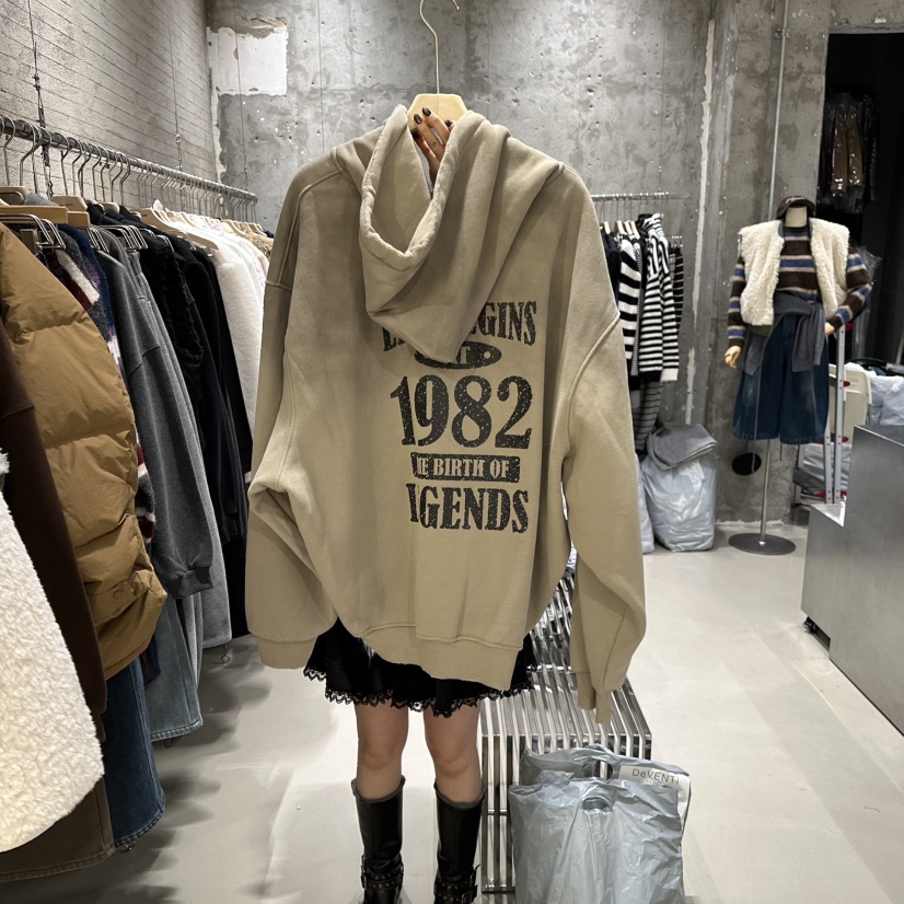 JUNI韓國直郵㊣女裝新品休閑時尚真品熱賣夾克連帽拉鏈衫加絨my juni夾克