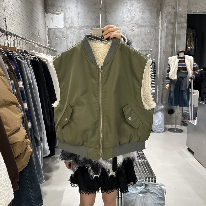 JUNI東大門㊣實拍女士新款推薦熱賣休閑職業真品馬甲里外穿my juni馬甲圖色1