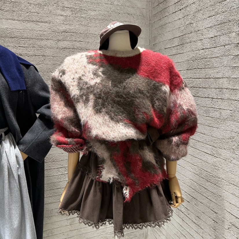 JUNI韓國直郵㊣女士新款時尚熱賣25秋冬真品針織衫不含腰帶my juni針織衫圖色3