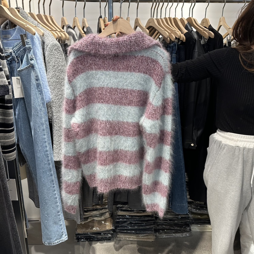 HABLE東大門㊣實拍女裝新品熱賣人氣休閑推薦25秋冬時尚針織衫HABLE針織衫