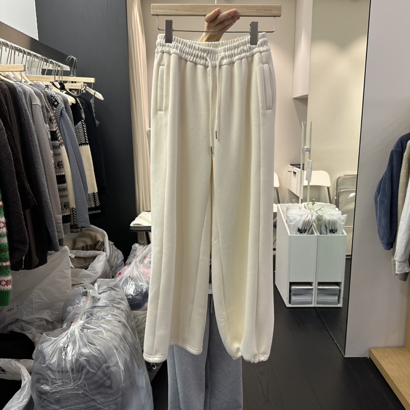 SALT BREAD韓國直郵㊣女裝新品休閑職業時尚真品休閑褲加絨SALT BREAD休閑褲圖色1