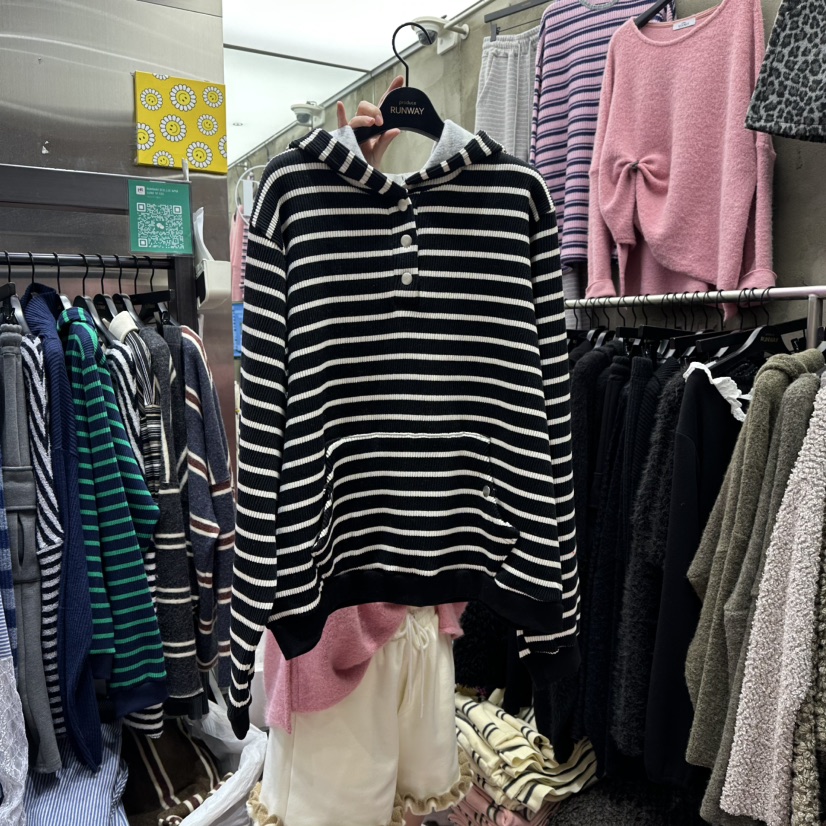 RUNWAY-런웨이韓國直郵㊣女士新品熱賣真品時尚針織衫加絨RUNWAY針織衫圖色2