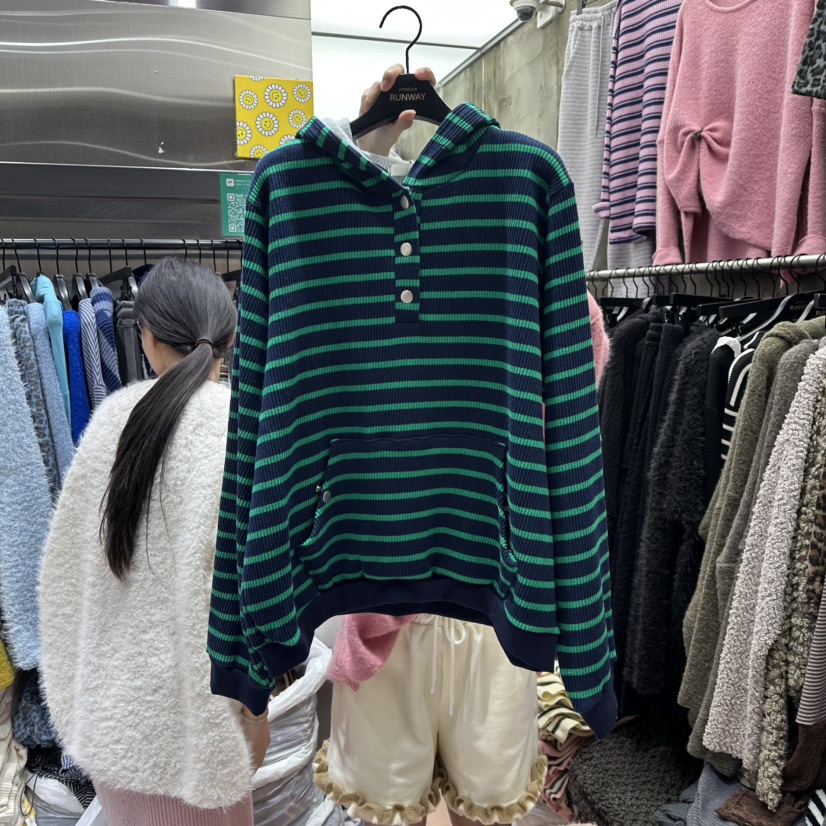 RUNWAY-런웨이韓國直郵㊣女士新品熱賣真品時尚針織衫加絨RUNWAY針織衫圖色3