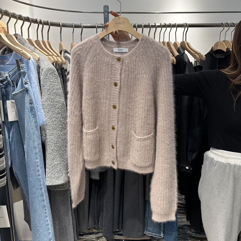 HABLE東大門㊣直郵女士新品職業熱賣休閑推薦真品針織衫開衫HABLE針織衫圖色1