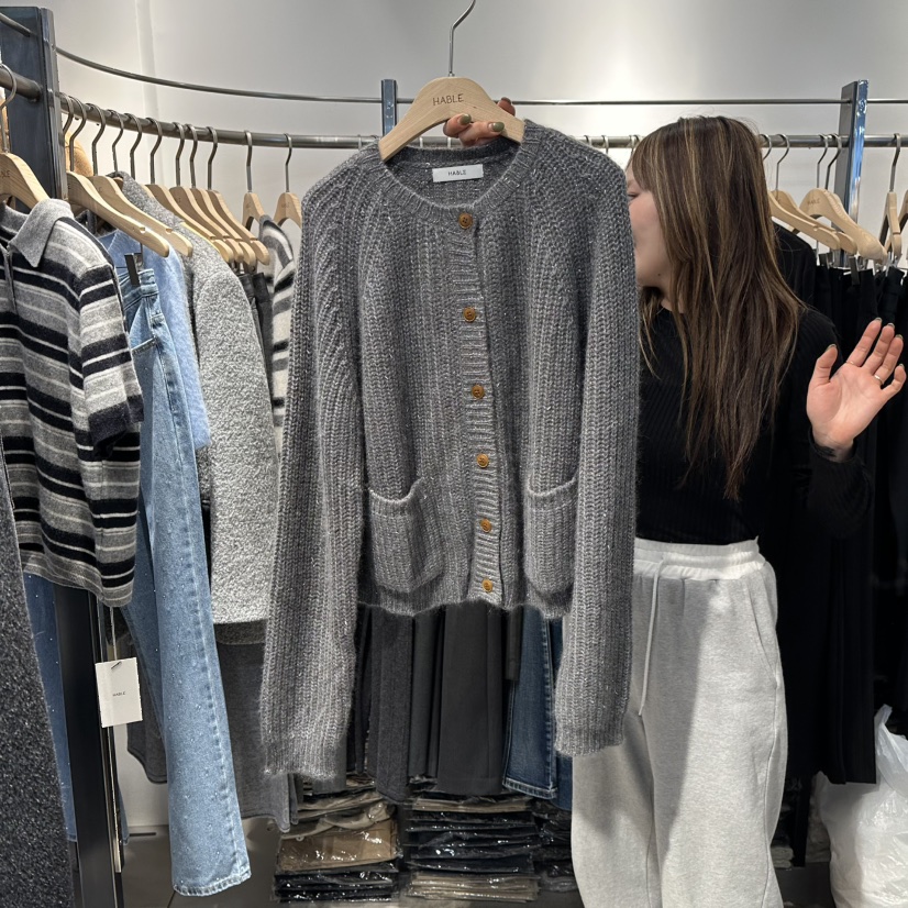 HABLE東大門㊣直郵女士新品職業熱賣休閑推薦真品針織衫開衫HABLE針織衫圖色2