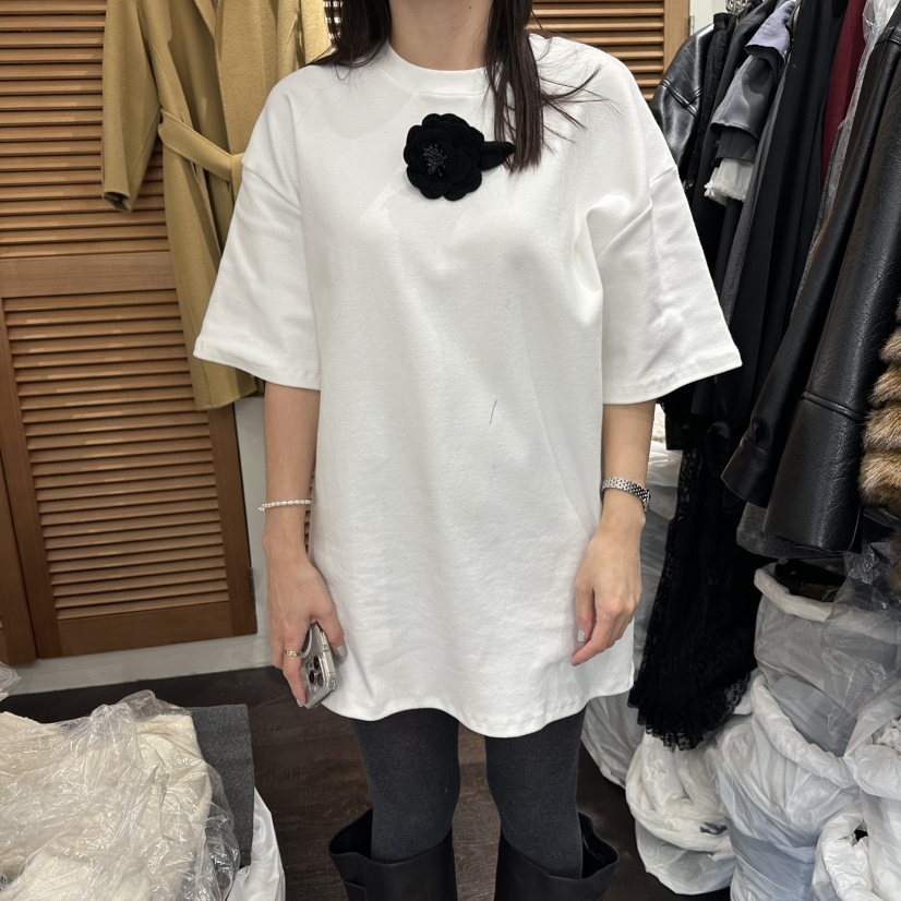 TRES BIEN韓國直郵㊣女裝新品休閑職業熱賣真品T恤不含配飾TRES BIENT恤圖色1