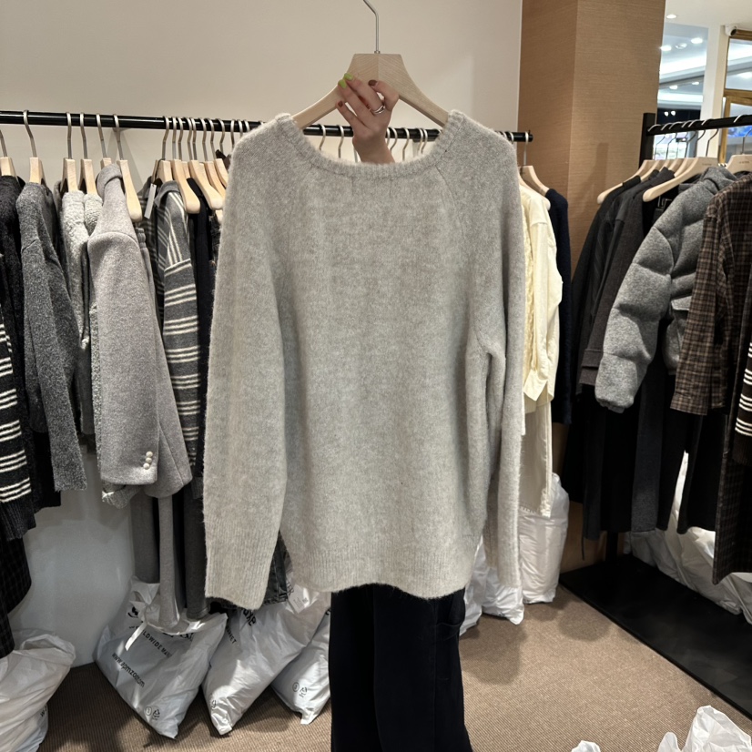 LE BUTTER東大門㊣實拍女裝新款真品人氣25秋冬針織衫羊駝毛V領LE BUTTER針織衫
