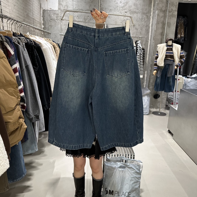 JUNI東大門㊣直郵女士新品人氣25秋冬職業推薦時尚短褲加絨my juni短褲