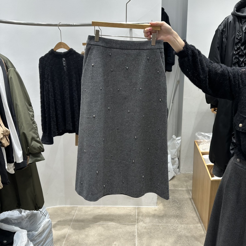 ENVY東大門㊣直郵女士新品真品推薦時尚25秋冬職業人氣長裙ENVY長裙圖色2