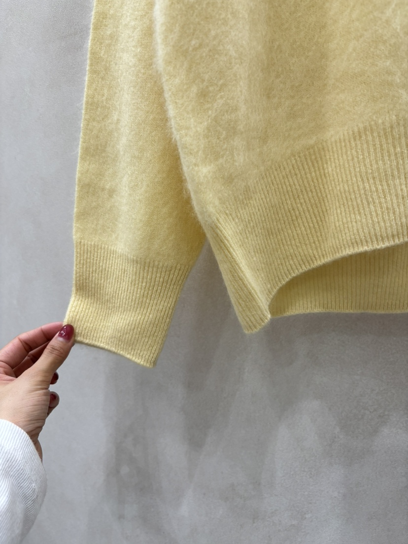 WHO IS SHE韓國直郵㊣女裝新款真品休閑職業針織衫安哥拉V領WHO IS SHE針織衫